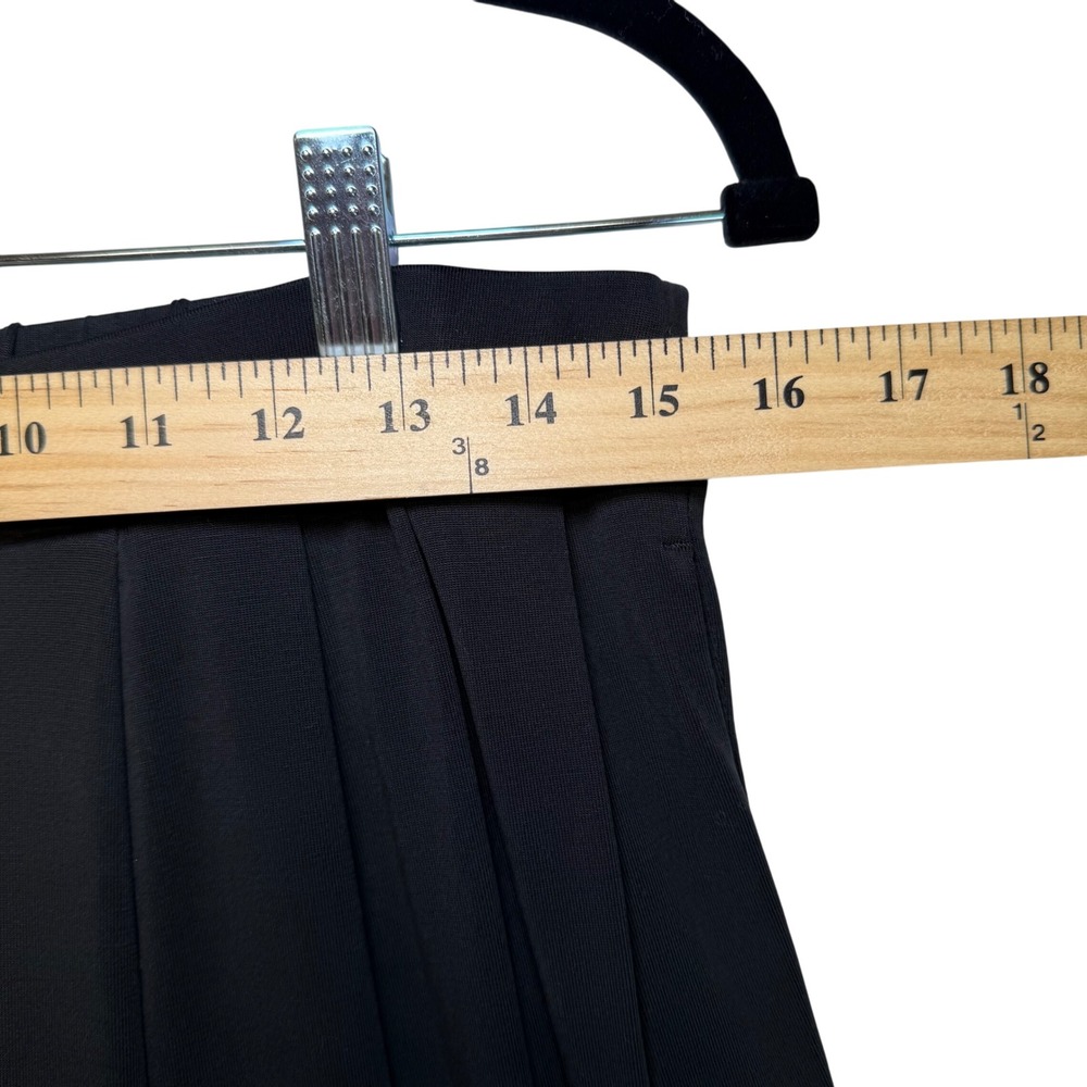 Calia Black Wide Leg Cropped‎ Pants Pleated Elastic Waist Lightweight Casual - Picture 10 of 12